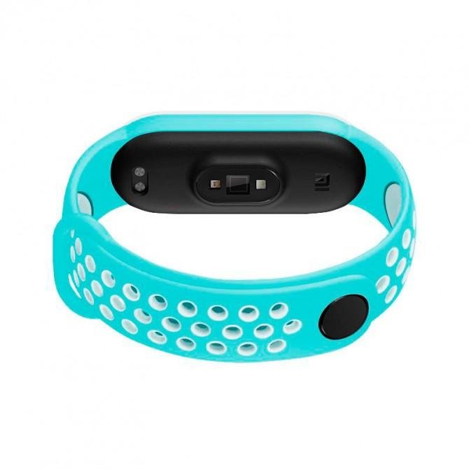 Ремешок для Xiaomi Mi Band 3/4 SPORT Mint/White-2