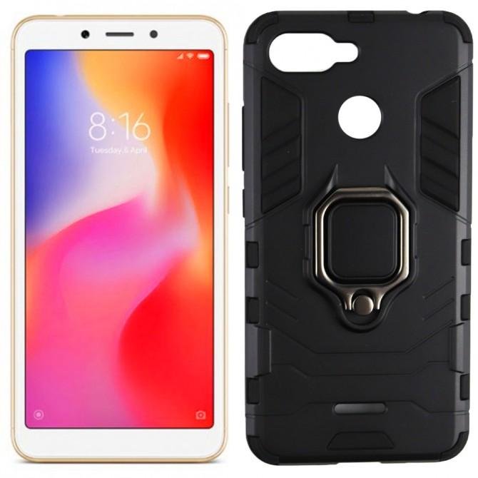 Чехол HONOR Hard Defence Series для Xiaomi Redmi 6 Black (with magnet)