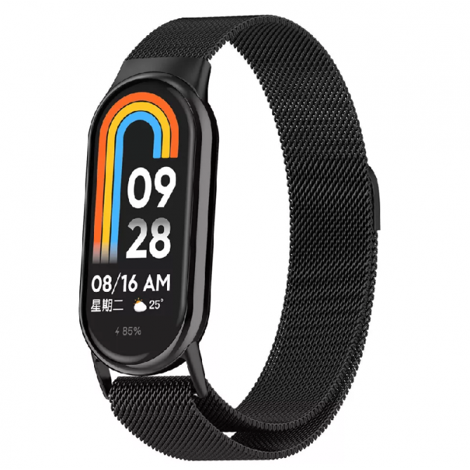 Ремешок для браслета Mi Band 8/9 Line Magnetic Black