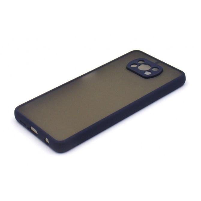 Чехол MATT CASE Xiaomi Poco X3 Темно синий-1