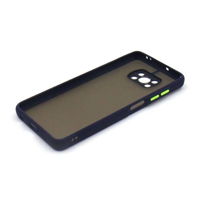 Чехол MATT CASE Xiaomi Poco X3 Темно синий-3