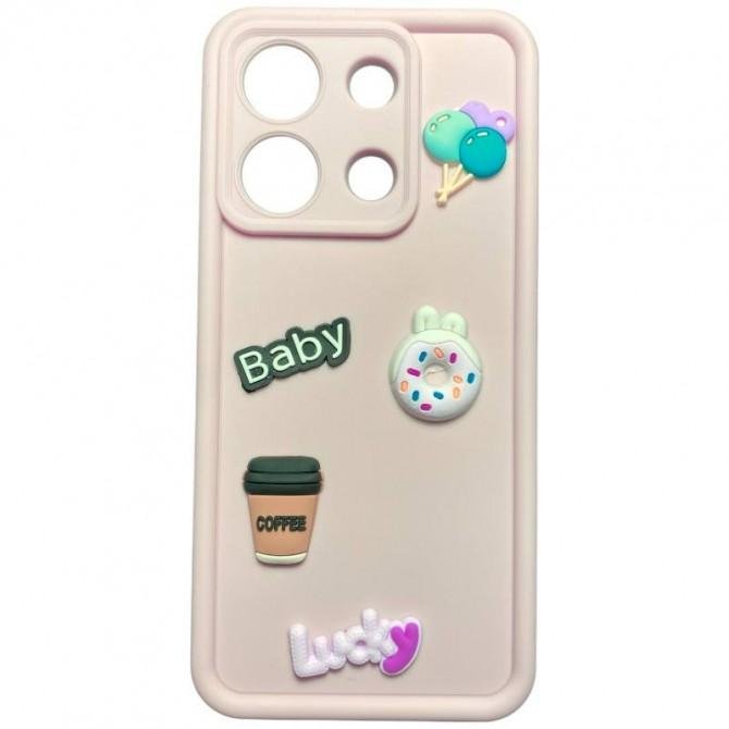 Чохол 3D Coffee&Cookie series for Xiaomi Redmi Note 13 4G Light Pink