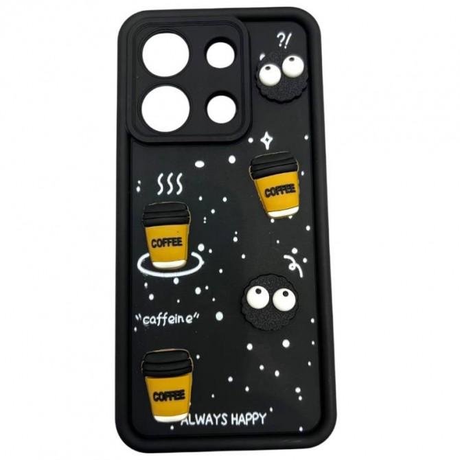 Чохол 3D Coffee&Cookie series for Xiaomi Redmi Note 13 4G Black