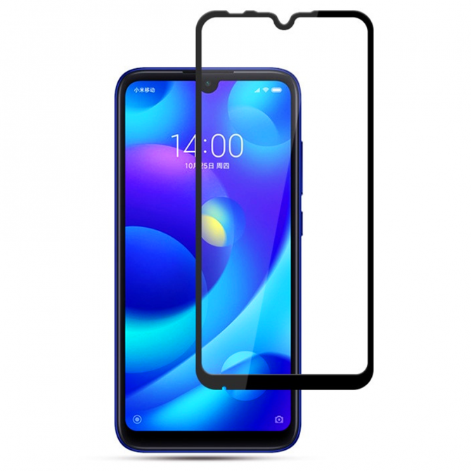 Захисне скло для XIAOMI Redmi 8/8a Full Glue (0.25 мм, 2.5D, чёрное) ЛЮКС