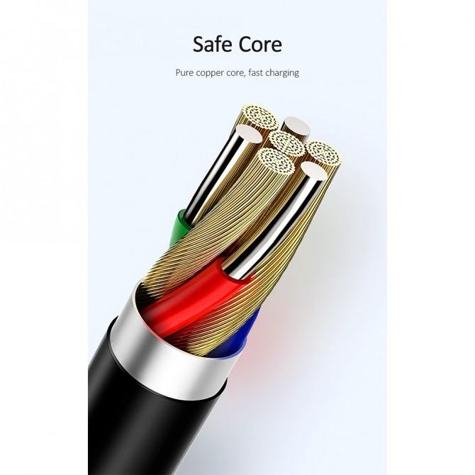 Кабель Usams U35 US-SJ364 Lightning Charging Cable 1m Чёрный (SJ364USB01)-2