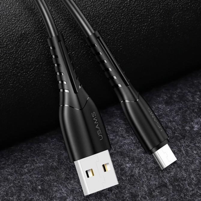 Кабель Usams U35 US-SJ365 Micro Charging Cable 1m Чёрный (SJ365USB01)-1