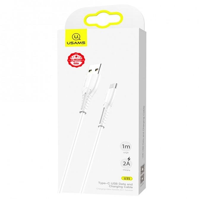 Кабель Usams U35 US-SJ365 Micro Charging Cable 1m White (SJ365USB02)-2