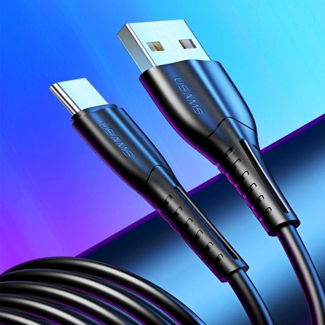 Кабель Usams U35 US-SJ366 Type-C Charging Cable 1m Чёрный (SJ366USB01)-2