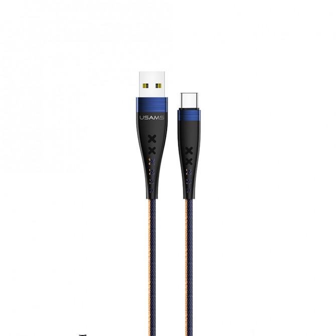 Кабель Usams U11 US-SJ250 Type-C - USB 1.2m Blue (SJ250USB02)