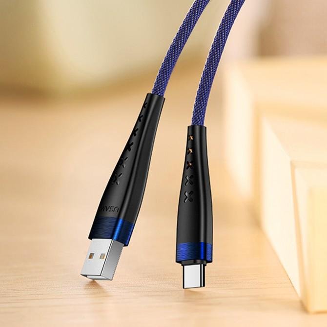 Кабель Usams U11 US-SJ250 Type-C - USB 1.2m Blue (SJ250USB02)-1