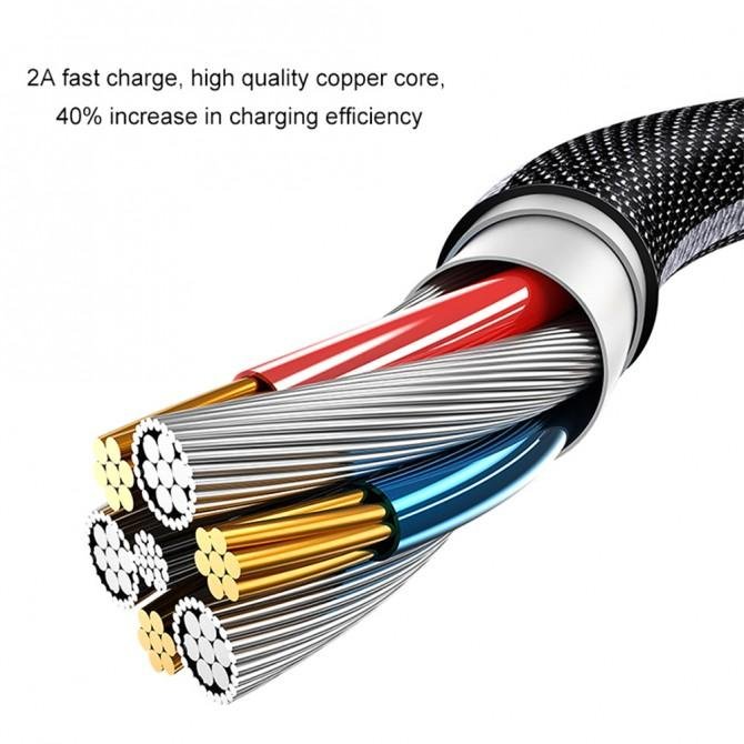 Кабель Usams U11 US-SJ250 Type-C - USB 1.2m Blue (SJ250USB02)-2