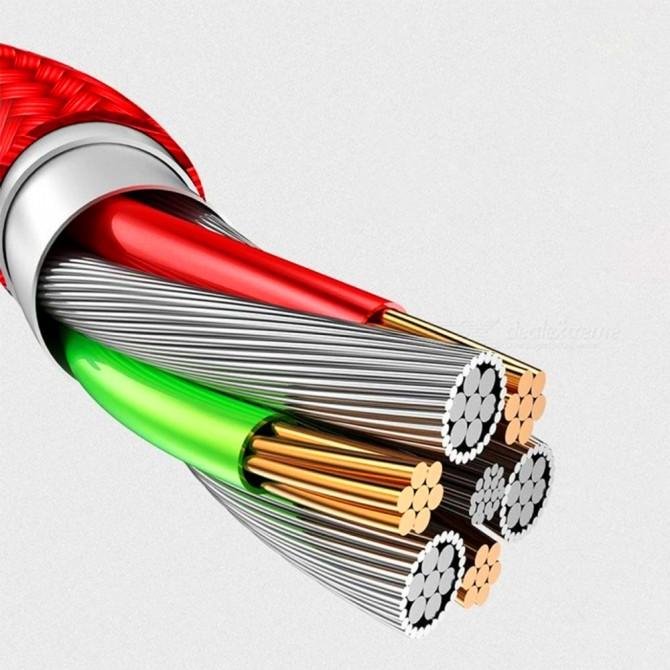 Кабель Usams U14 US-SJ259 Braided Lightning Data&Charging 1.2m Чёрный (SJ259USB01)-1
