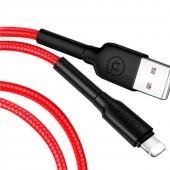 Кабель Usams U14 US-SJ259 Braided Lightning Data&Charging 1.2m Красный (SJ259USB02)