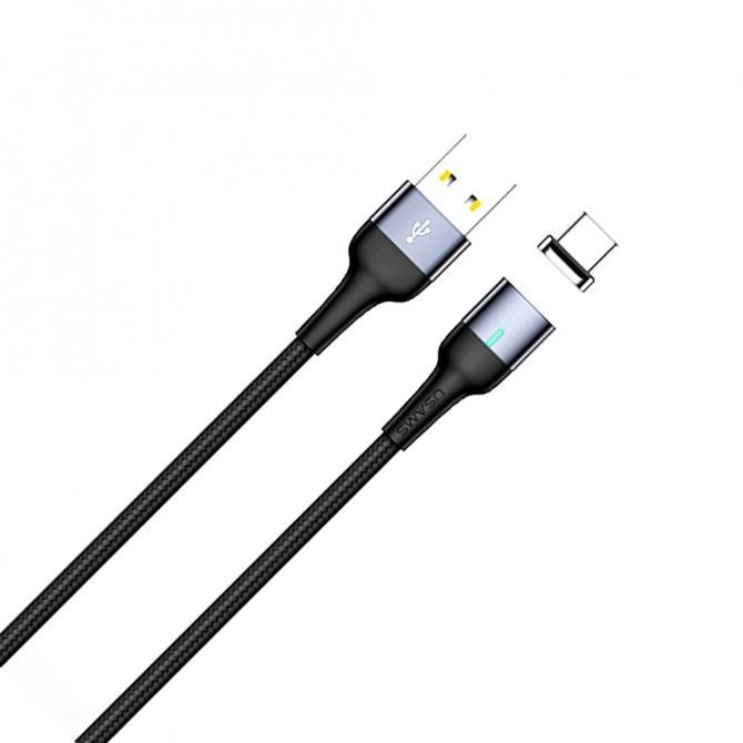 Магнітний кабель Usams U28 US-SJ326 Aluminum Alloy Type-C Cable 1m (SJ327USB03)-1