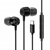 Наушники Usams EP-31 In-ear Type-C Metal Earphone Чёрный 1m (HSEP3101)