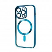 Силиконовый чехол SHINING with MagSafe для iPhone 16 Pro Синий Силиконовый чехол SHINING with MagSafe для iPhone 16 Pro Синий