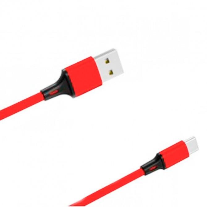 Кабель USB XO NB143 Braided Type-C 1.5A/2m Red-1