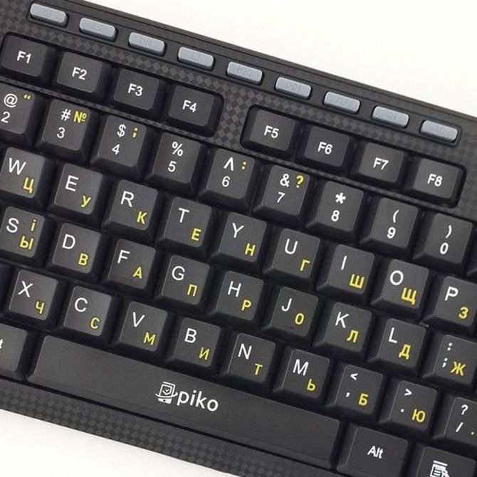 Клавіатура Piko KB-108X Бездротова Чорна-2