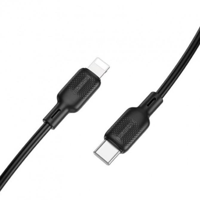 Кабель Borofone BX113 Lenny Type-C to Lightning 27W Black 3m-1