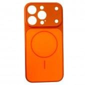 Чехол-накладка Frosted Glass для iPhone 16 Plus Orange