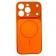 Чехол-накладка Frosted Glass для iPhone 16 Plus Orange