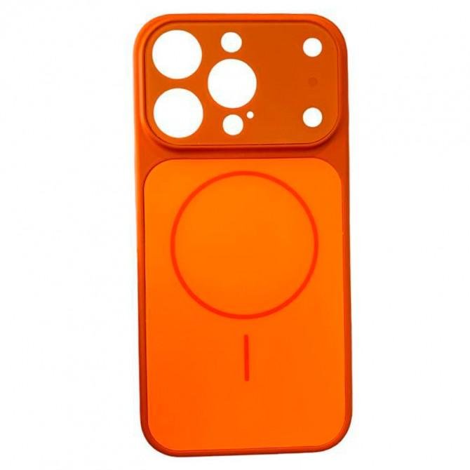 Чехол-накладка Frosted Glass для iPhone 16 Plus Orange