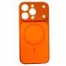 Чехол-накладка Frosted Glass для iPhone 16 Plus Orange