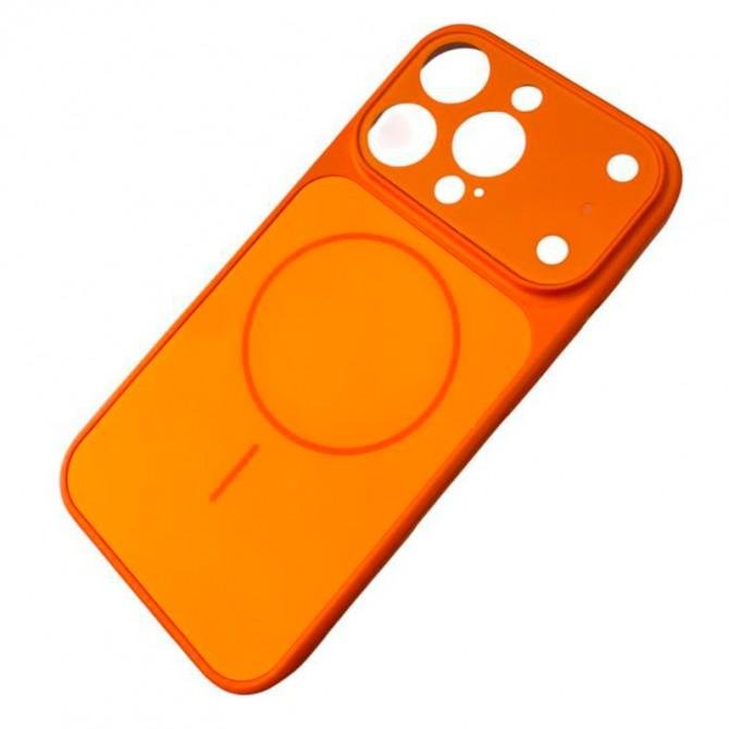 Чехол-накладка Frosted Glass для iPhone 16 Plus Orange-1