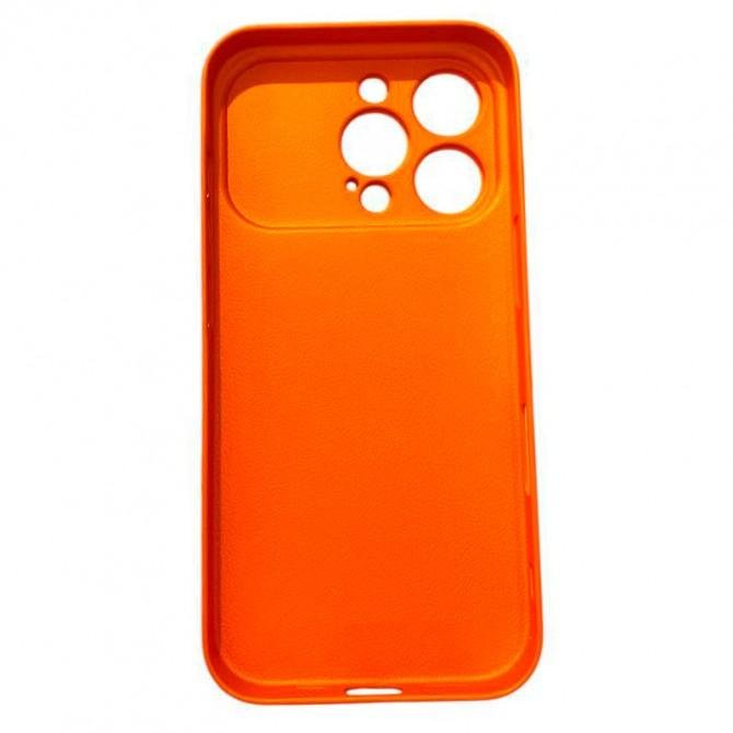 Чехол-накладка Frosted Glass для iPhone 16 Plus Orange-2