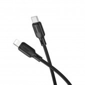 Кабель Borofone BX113 Lenny Type-C to Lightning Black 1m