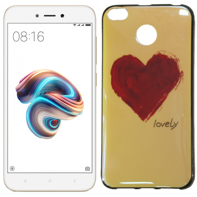 Чохол U-Like Picture series для Xiaomi Redmi 4x Серце/Синій