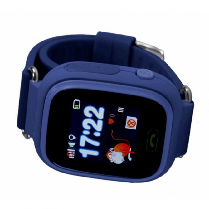 Детские умные часы SMART BABY TD-02 with GPS Dark blue-1