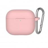 Чехол U-Like Silicone Protective Case For Airpods + Lock Pink Sand