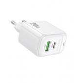 Сетевое ЗУ 1USB + Type-C Borofone BAS44A PD20W+QC3.0 White