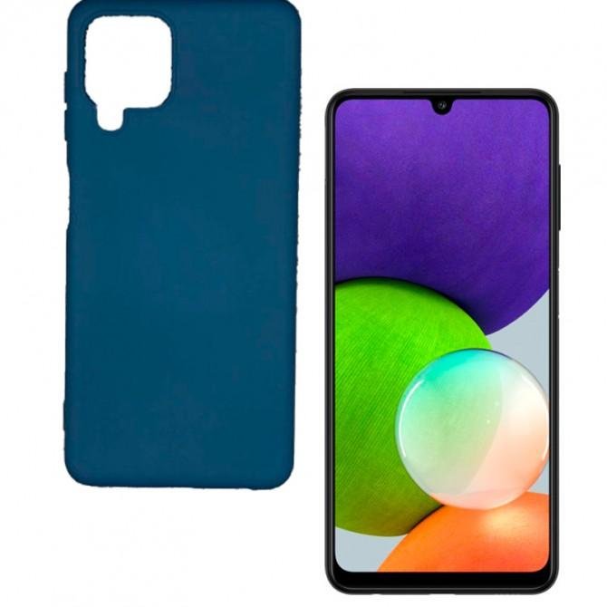 Чехол Soft Case Samsung A225 Galaxy A22 Темно Синий FULL