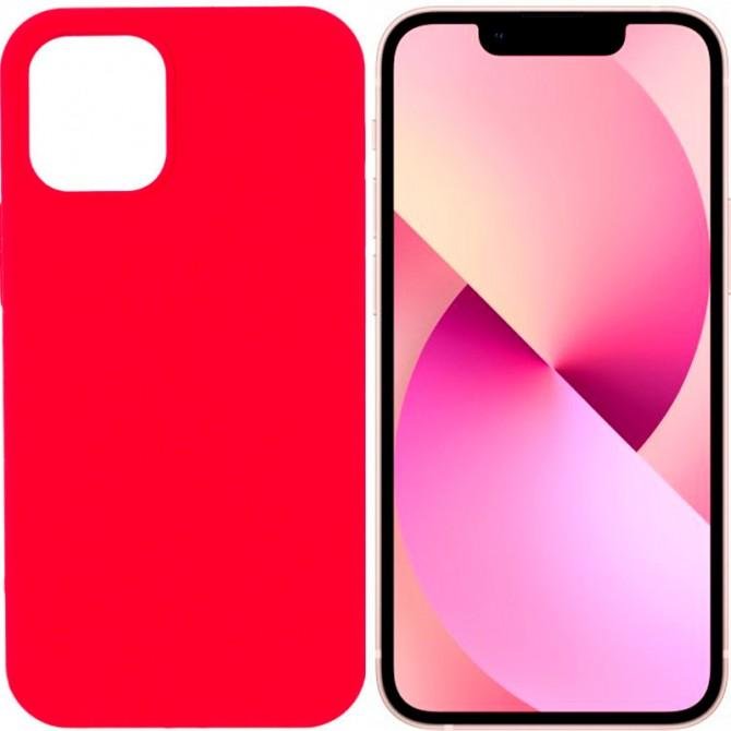 Оригинальный силиконовый чехол для iPhone 13 Pro Max Темно Красный FULL (без лого)-1