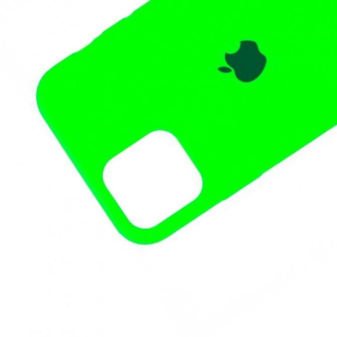 Оригинальный силиконовый чехол для iPhone 11 Pro Салатовый FULL-2