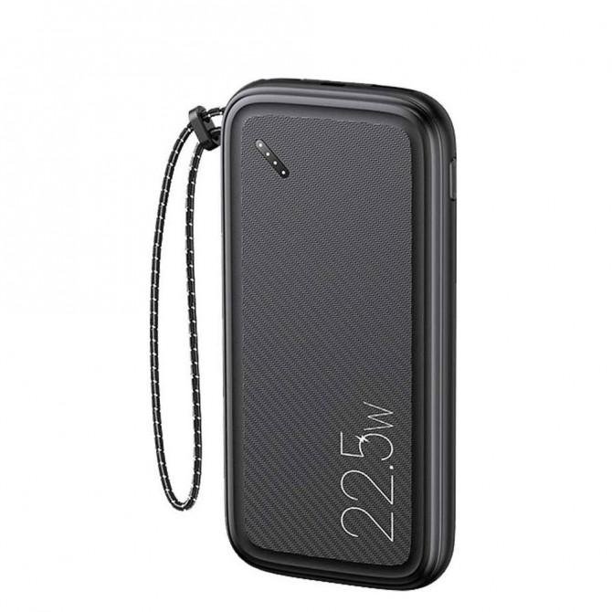 Додаткова батарея Usams US-CD151 PB56 PD3.0+QC3.0 PowerBank with Lanyard 10000 mAh Black
