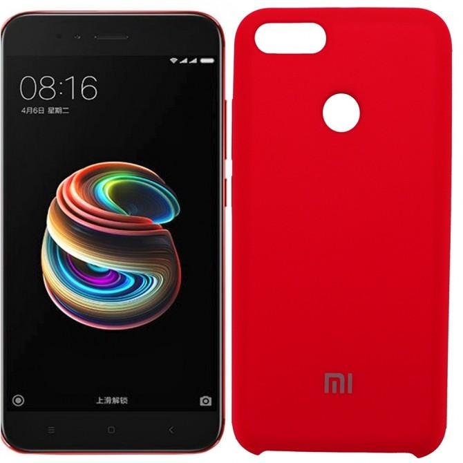 Чохол Soft Case для Xiaomi Mi5x/A1 Яскраво малиновий
