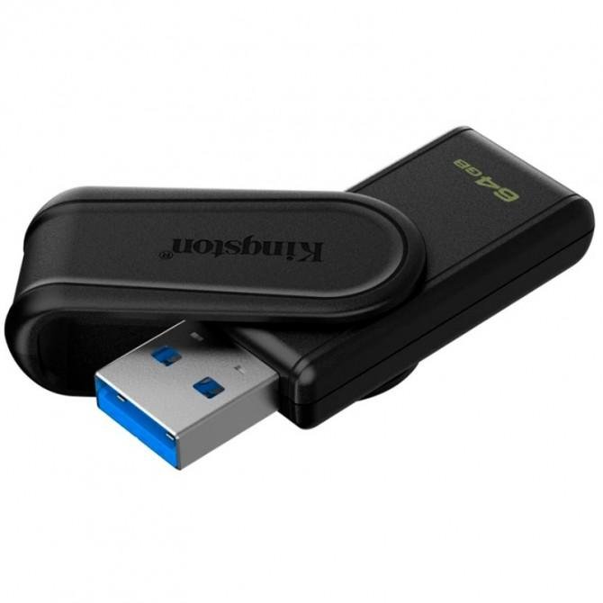 Флеш-накопичувач Kingston USB 64GB DT Exodia S Black USB 3.2