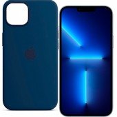 Оригинальный силиконовый чехол для iPhone 13 Pro Max Темно Синий FULL Оригинальный силиконовый чехол для iPhone 13 Pro Max Темно Синий FULL