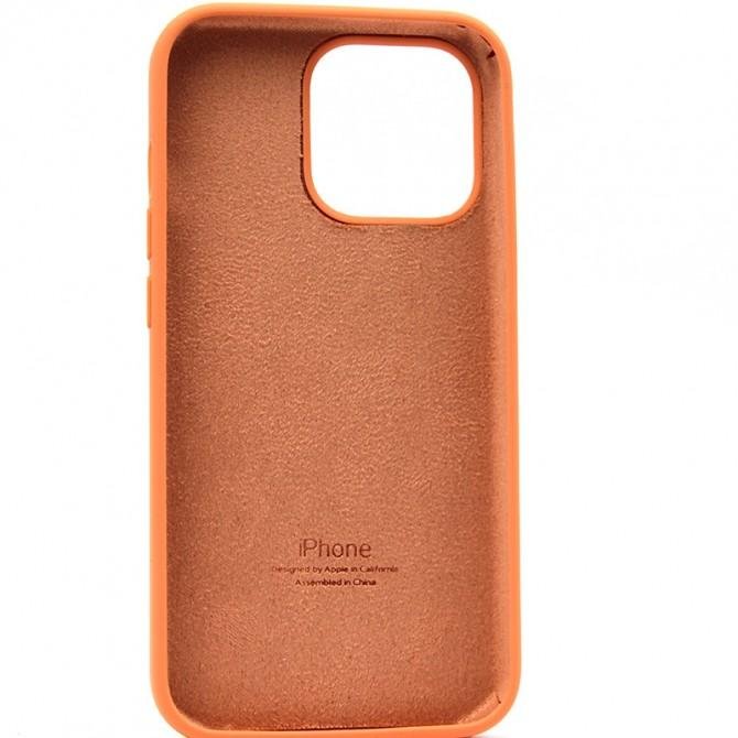 Оригінальний силіконовий чохол для iPhone 13 Pro Max Світло Персиковий FULL-1