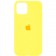 Оригинальный силиконовый чехол для iPhone 13 mini Желтый FULL