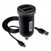 Автомобильное зарядное устройство XO TZ08 2.1A/2 USB + MicroUSB Black Автомобильное зарядное устройство XO TZ08 2.1A/2 USB + MicroUSB Black