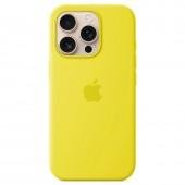 Силиконовый чехол для iPhone 16 Pro Max Yellow FULL