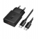 етевое зарядное устройство N72 Speed ultra-thin PD 20W/1 USB-C+ Type-C Cable Black