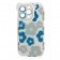 Чехол Flower Bush series for iPhone 15 Pro Max Blue/White