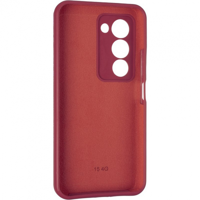 Чохол Soft Case Xiaomi Redmi 15 Бордовий FULL-2