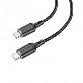 Кабель Borofone BX90 Type-C to Type-C 60W Black 1m Кабель Borofone BX90 Type-C to Type-C 60W Black 1m