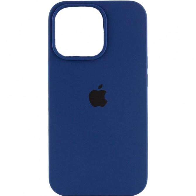 Оригинальный силиконовый чехол для iPhone 14 Pro Deep Navy FULL